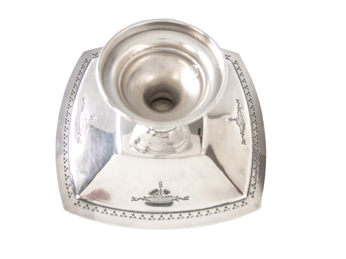 Art Deco Silverplate Pedestal Dish Candy Dish LBS & Co