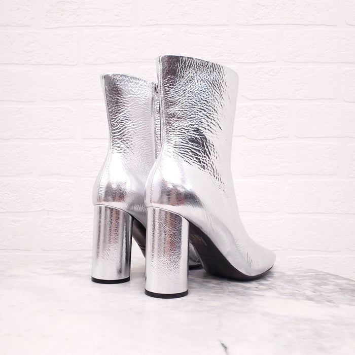 BALENCIAGA SILVER BOOTS - SIZE 38