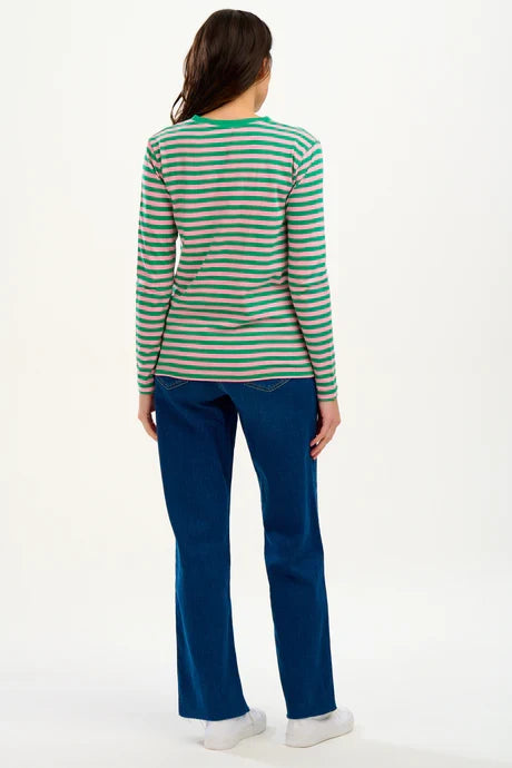 BRUNSWICK JERSEY TOP (PINK/ GREEN TRIPLE STAR)