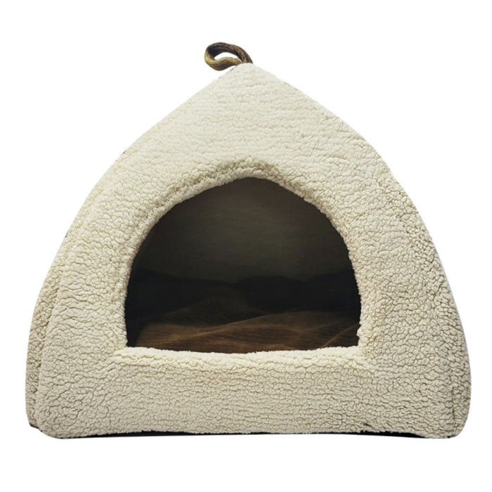 Dog Bedding | Hut Shape I Teddy Fleece | Pet Bed - Mojopanda Organic Store