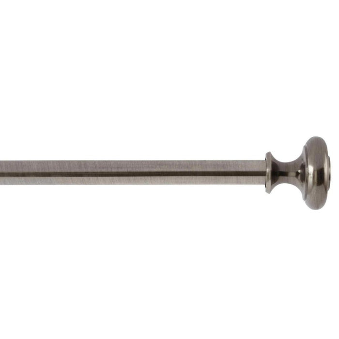 Knob 1" Adjustable Curtain Drapery Rod - Two Colors - Wichita Home Outlet