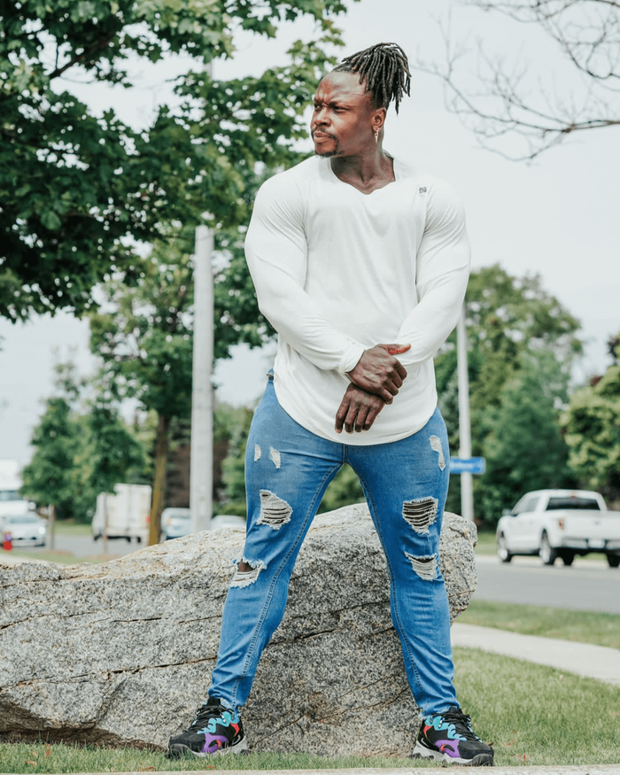 MOTO LONG SLEEVE - WHITE
