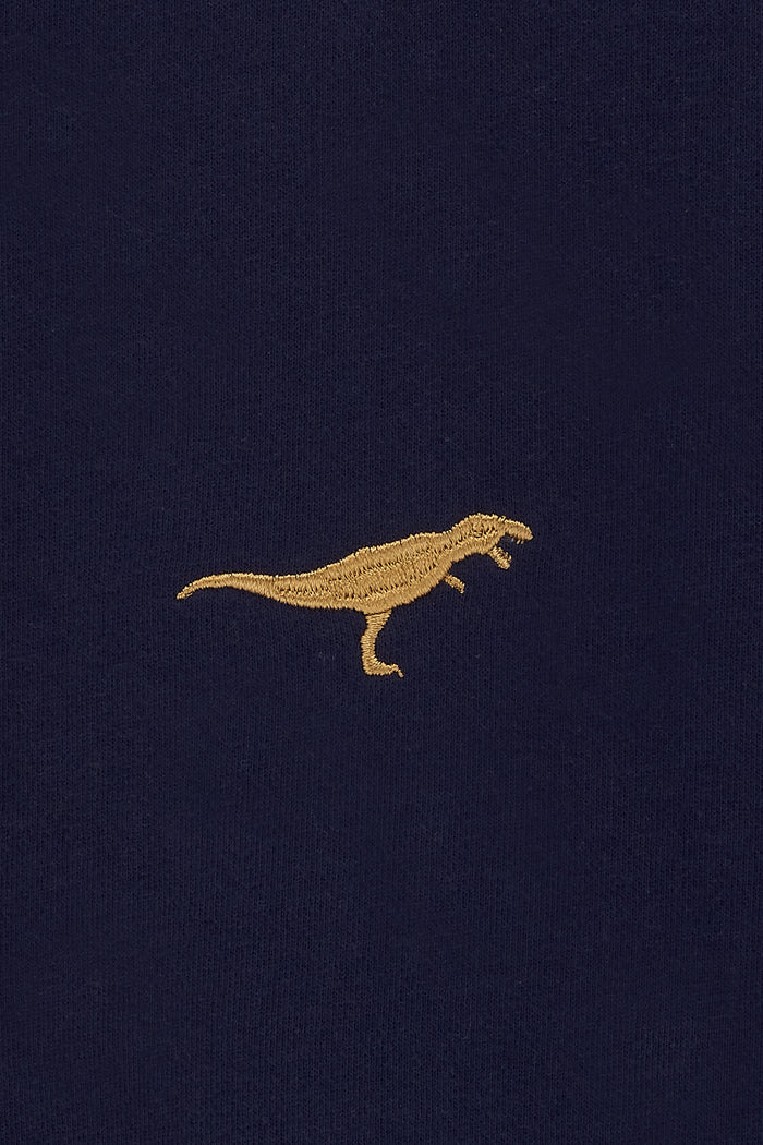 Noah Sweatshirt - Navy, Dinosaur Embroidery