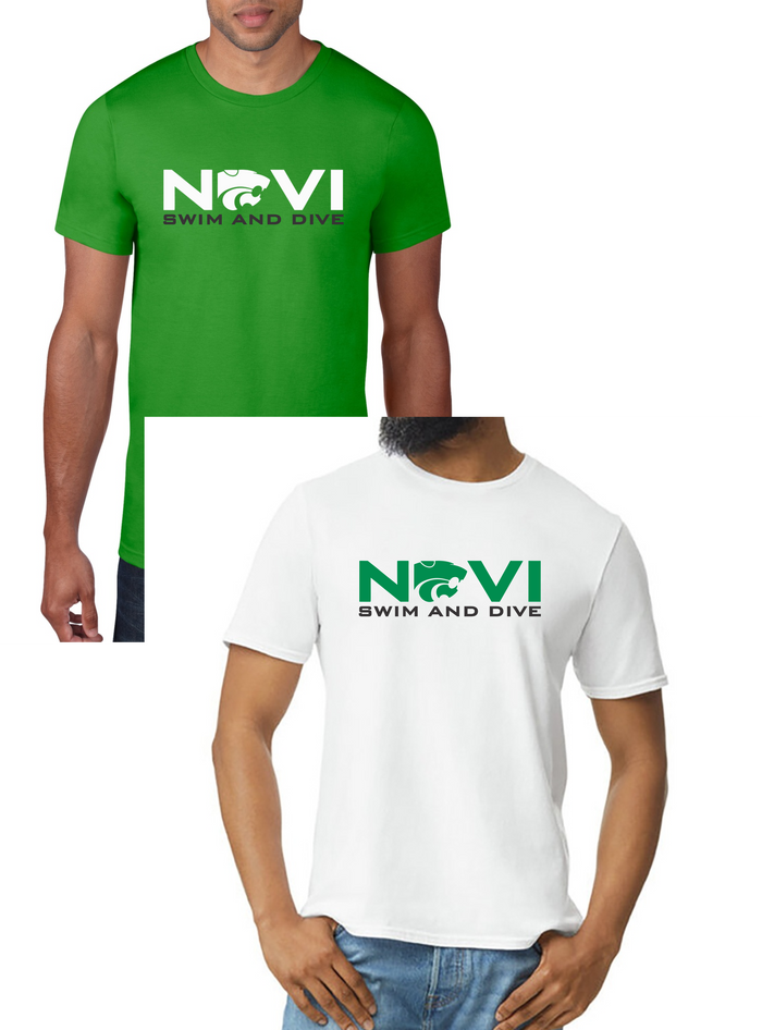 Novi Swim & Dive Crewneck T-Shirt- Design #3