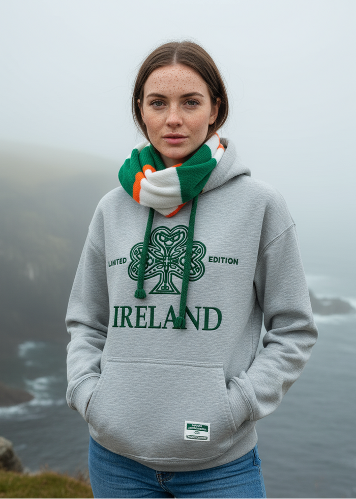 Unisex Ireland Shamrock Hoodie
