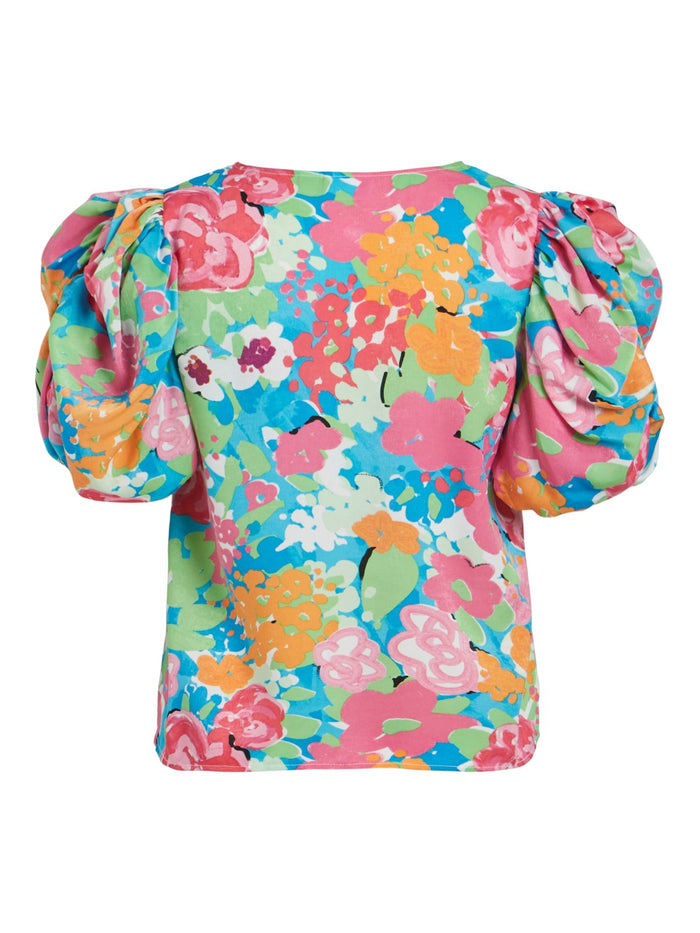 Vidolina V-Neck Top (Floral)