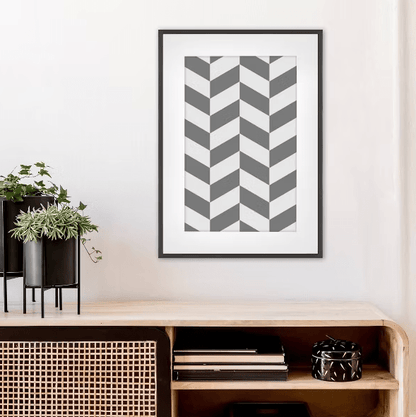 15.4"x21.4" Matted to 11" x 17" Thin Gallery Matted Wall Frame Black - Wichita Home Outlet