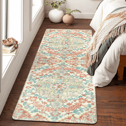 2' x 6' Medallion Runner Rug - Pink - Wichita Home Outlet