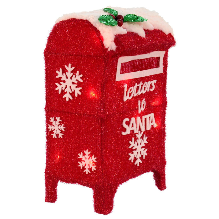 Light up letters to Santa post box Christmas decoration