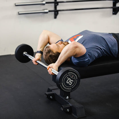 50 LB Straight Fixed Rubber Barbell