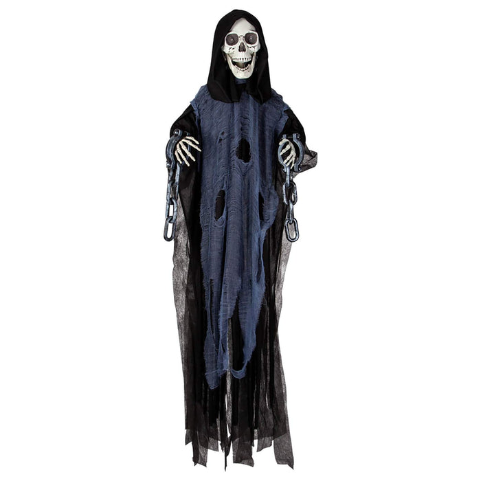 Animated souls stealer figure hanging Halloween decoration