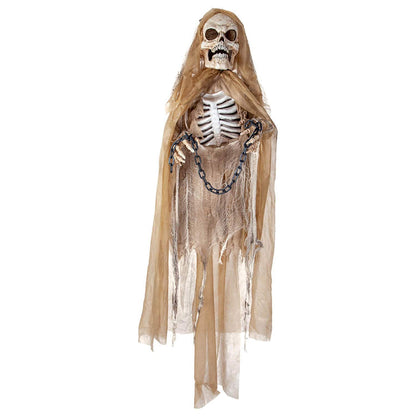Hanging skelton in chains Halloween figure decoration