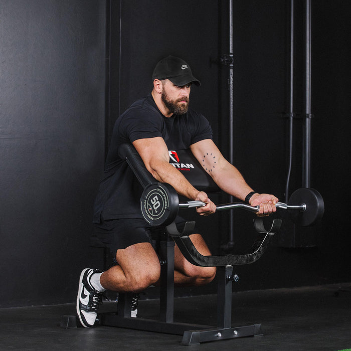 70 LB EZ Curl Fixed Urethane Barbell