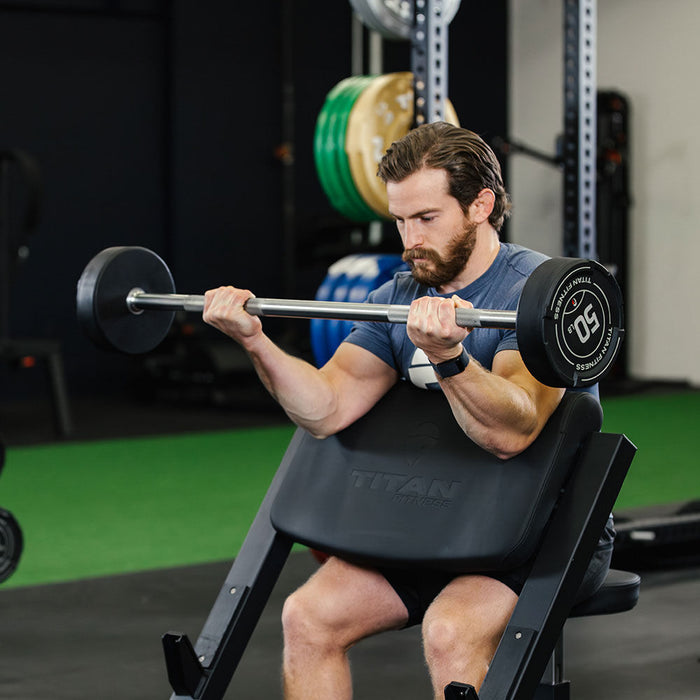 70 LB Straight Fixed Rubber Barbell