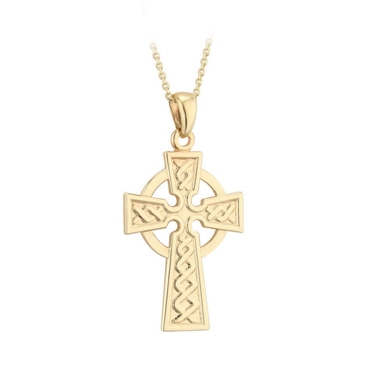 9K 21Mm Celtic Cross Pendant