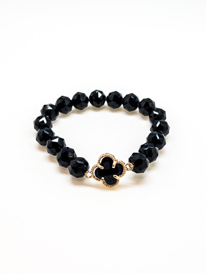 Abital Black Clover Bracelet