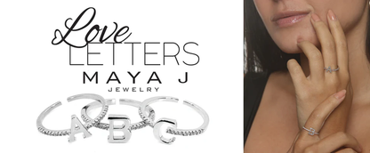 Adjustable Love Letter White Gold Ring | N