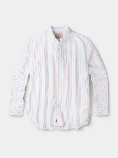 Aubin Multi Colourful Stripe Aldridge Oxford Button Down Shirt | Oxford Shirt