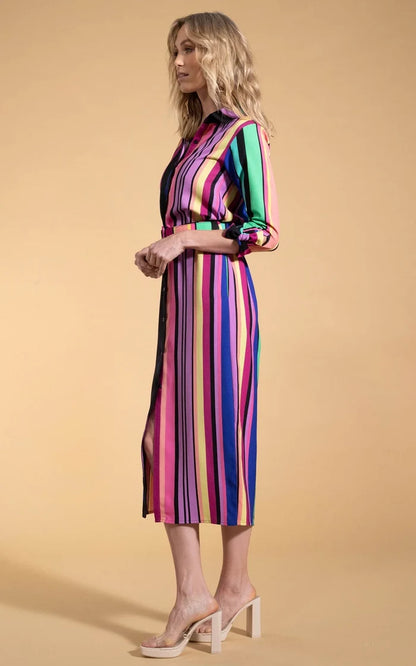 Alva Dress | Stripe (Multi)