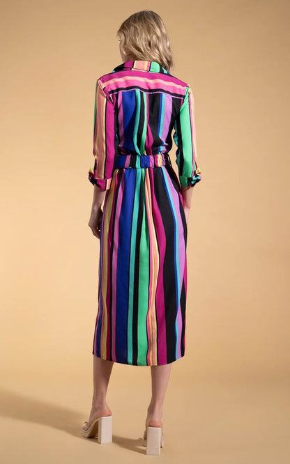Alva Dress | Stripe (Multi)
