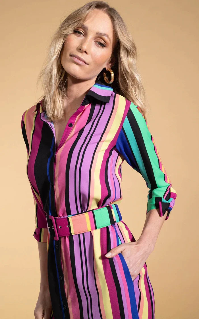 Alva Dress | Stripe (Multi)