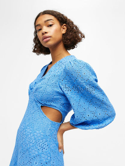 Angelle Midi Dress (Blue)