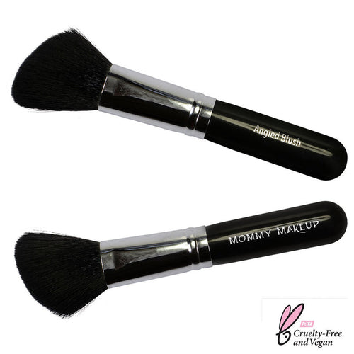 Angled Blush Brush - Hand cut, Vegan, Cruelty-free - RFE Marketing Ventures