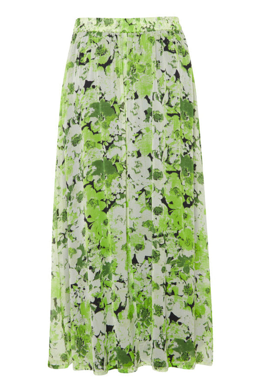 Green midi skirt