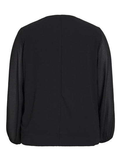 Anlis V-Neck Top (Black)