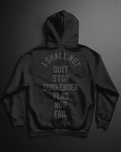 ANTHEM HOODIE - BLACK/BLACK
