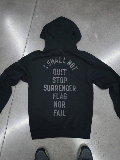 ANTHEM HOODIE - BLACK/BLACK