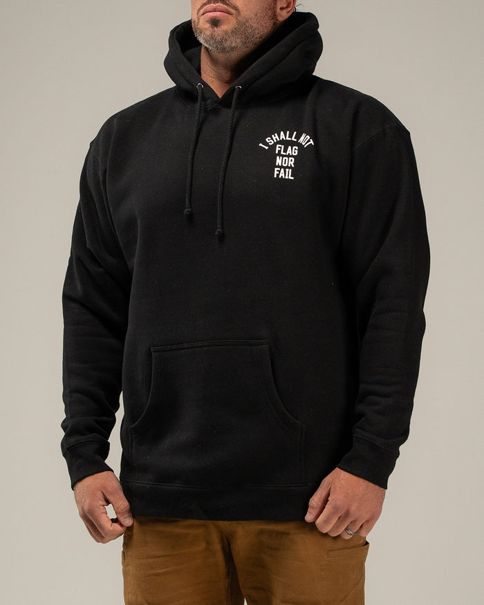 ANTHEM HOODIE - BLACK/WHITE