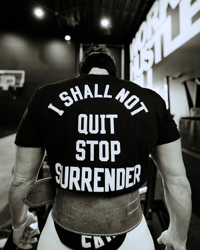 ANTHEM TEE- BLACK/WHITE