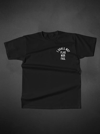 ANTHEM TEE- BLACK/WHITE