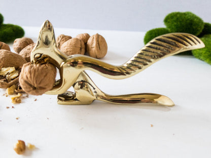 Antique Brass Nutcracker Squirrel Gold Holidays