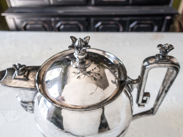 Antique Reed And Barton Silver Plate Ice Water Pitcher Circa 1867