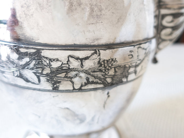 Antique Reed And Barton Silver Plate Ice Water Pitcher Circa 1867