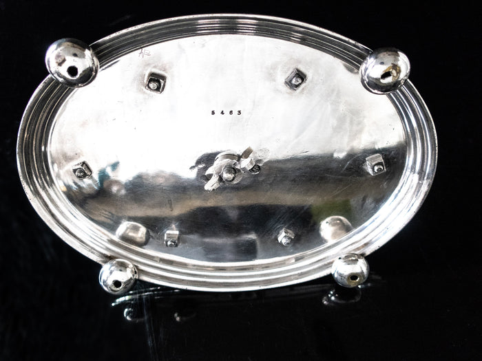 Antique Silver Plate Egg Cup And Spoon Caddy Sheffield England Circa Late 1800s Silver And Silverplate
