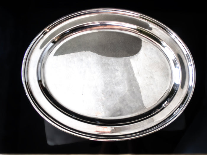 Antique Silver Soldered Serving Tray Mappin And Webb Hotel Silver Hotel Military RR Silver
