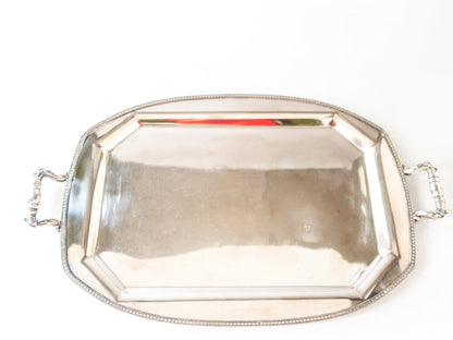 Antique Silverplate Tea Set With Tray Art Deco Style