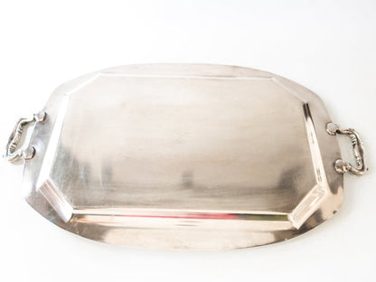 Antique Silverplate Tea Set With Tray Art Deco Style