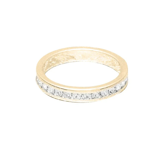 April (Diamond) Yellow Gold Ring | Size 10