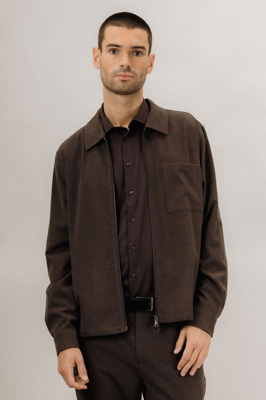Urban Pioneers Male Argus Overshirt SHIRT BROWN