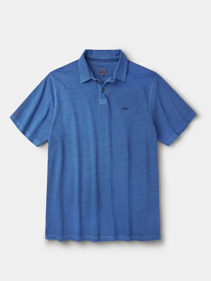 Aubin Cobalt Arkwright Heavyweight Jersey Polo | Polo Shirts