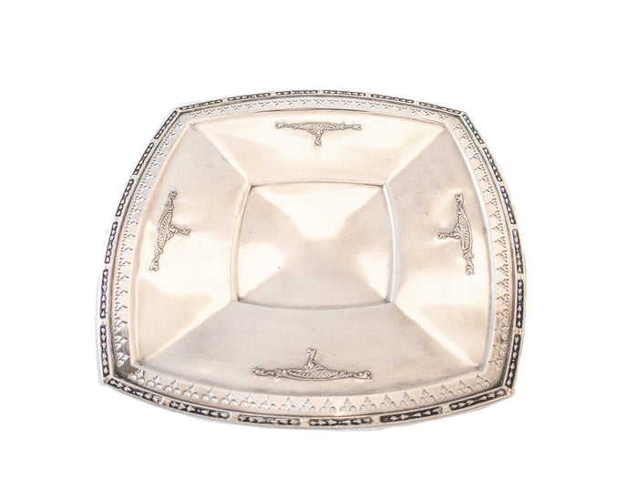 Art Deco Silverplate Pedestal Dish Candy Dish LBS & Co