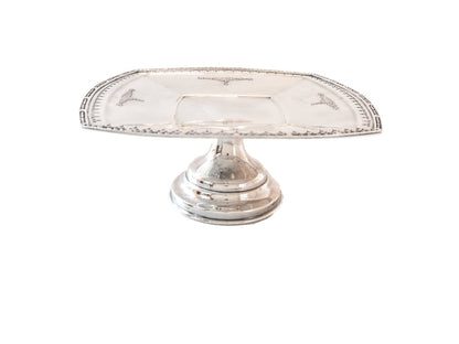 Art Deco Silverplate Pedestal Dish Candy Dish LBS & Co