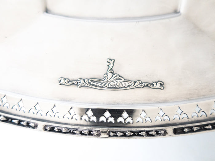 Art Deco Silverplate Pedestal Dish Candy Dish LBS & Co