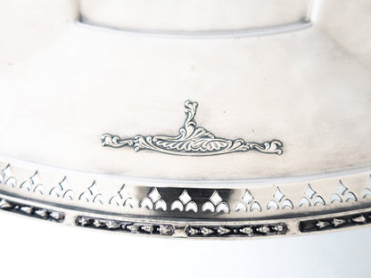 Art Deco Silverplate Pedestal Dish Candy Dish LBS & Co