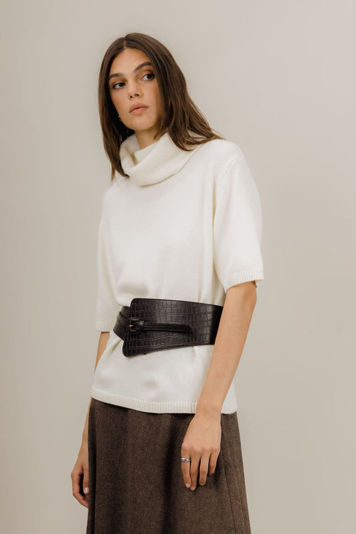 Urban Pioneers Female Arwyn SS Turtleneck SWEATER CREAM