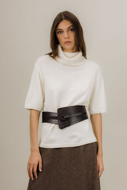 Urban Pioneers Female Arwyn SS Turtleneck SWEATER CREAM